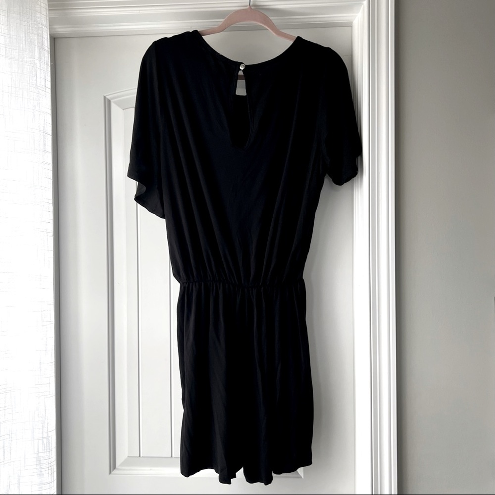 Boutique Chic Soul Black Shorts and Short Sleeve Romper with Pockets